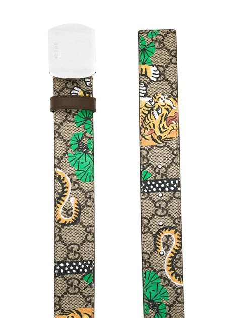 mens gucci bengal tiger belt|Gucci tiger handbag.